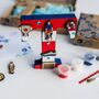 Personalised Paint Your Own Football Wooden Letter, thumbnail 1 of 7