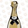 Personalised Champagne Bottle Print, thumbnail 2 of 4