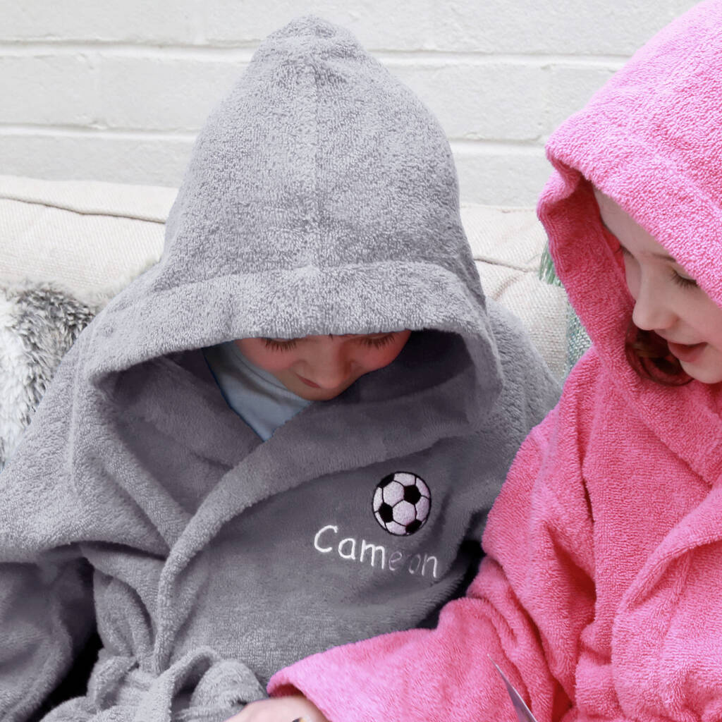personalised childrens bathrobes