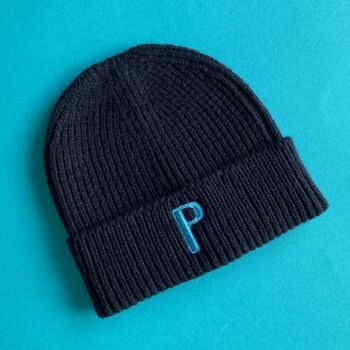 Junior Personalised Embroidered Beanie Hat, 8 of 8