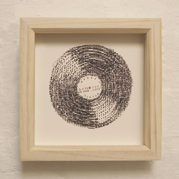 Personalised Record Typewriter Art Print, 3 of 12