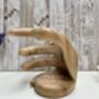 Hand Carved Wooden ‘Hand Of Wisdom’ Wine Bottle Holder, thumbnail 11 of 11