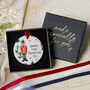 Personalised Baby First Christmas Bauble 2025, thumbnail 5 of 7