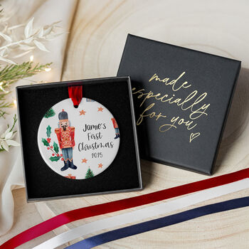 Personalised Baby First Christmas Bauble 2025, 5 of 7