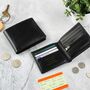 Gifts For Him Personalised Leather Wallet For Men, thumbnail 3 of 9