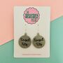 Tinsel Tits Christmas Bauble Glitter Earrings *More Colours Available*, thumbnail 2 of 3