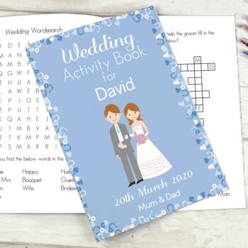 Personalised Wedding Activity Book, 2 of 7