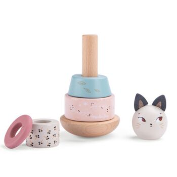 Baby Wooden Cat Stacking Toy, 2 of 4