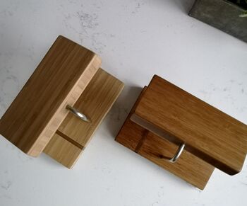Bamboo Double Watch Stand, 6 of 7