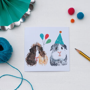 Everest And Ethel The Guinea Pigs Birthday Card, 2 of 2