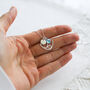 Two Hearts Personalised Necklace In Sterling Silver, thumbnail 4 of 12