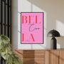 A4 Typography Print Ciao Bella, thumbnail 1 of 5