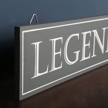 Legend Wall Sign, Fathers Day, 2 of 2