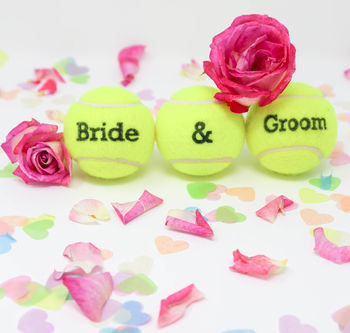 Customised Wedding Themed Tennis Balls, 6 of 10