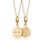 18ct Gold Digestive Biscuit Charm Necklace, thumbnail 3 of 6