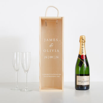 Personalised Engagement / Wedding Magnum Bottle Box, 4 of 6