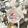 Alphabet Baby's 1st Christmas Glitter Glass Bauble, thumbnail 2 of 6