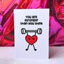 You Are Stronger Than You Think Motivational Card, thumbnail 1 of 7