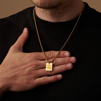 Gold Personalised Name Initials Symbol Letter Pendant Necklace, 7 of 10