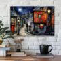 Moonlit Murmurs Landscape Canvas Wall Art, thumbnail 5 of 8