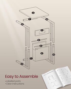 Side Table With Charging Station, Usb Ports And Outlets, 7 of 9