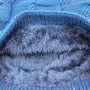 Fur Lined Beanie Hat Turban, thumbnail 2 of 9