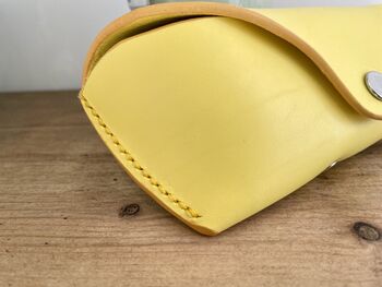 Personalised Yellow Leather Sunglasses Case, 4 of 12