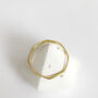 Faceted 18ct Gold Vermeil Plated Stacking Ring, thumbnail 4 of 7