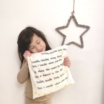'Twinkle Twinkle Little Star' Nursery Cushion Cover, 4 of 5