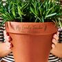 Personalised Special Teacher Engraved Plant Pot, thumbnail 2 of 2