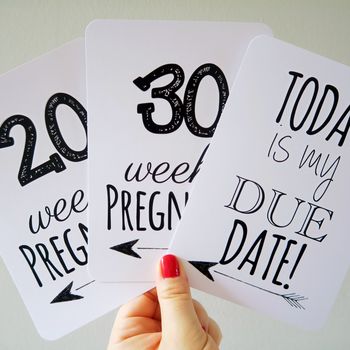 Classic Pregnancy Milestone Cards, 6 of 6