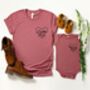 Personalised Heart Mum And Child Matching T Shirt Set, thumbnail 3 of 4