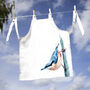 Inky Nuthatch Canvas Child's Apron, thumbnail 2 of 6