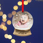 Snow Globe Photo Christmas Decoration, thumbnail 1 of 9