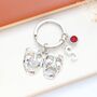 Drama Masks Personalised Keyring Theatre Gift, thumbnail 1 of 10