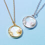 Mother Of Pearl Moon And Star Necklace, thumbnail 3 of 8