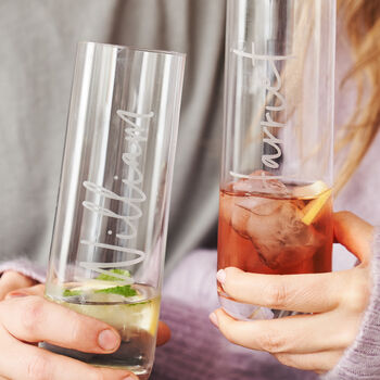 Personalised Couples Engraved Glass Set, 2 of 4
