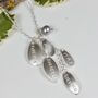 Handmade Silver Family Name Necklace, thumbnail 2 of 7