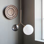 Twice Opal And Grey Glass Orb Pendant Light, thumbnail 1 of 4