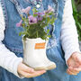 Personalised White Welly Boots Planters Gift Set, thumbnail 4 of 8