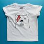 Bowie Bear Kid's T Shirt, thumbnail 1 of 3