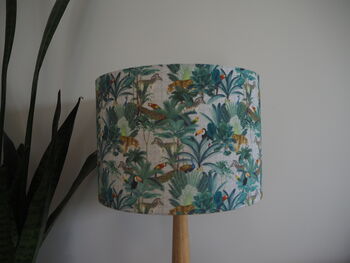 Jungle Print Lampshade White, 2 of 6