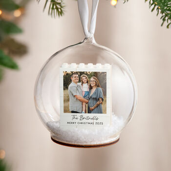 Personalised Couples Lego® Photo Memory Bauble, 2 of 2