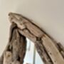 85cm Heavy Teardrop Driftwood Mirror Huge Wooden Wall Decor, thumbnail 2 of 10