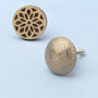 Gold Brass Or Wooden Copper Fronted Cabinet Pull Knobs, thumbnail 3 of 5