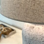 Hekla Aged Grey Distressed Ceramic Table Lamp Base, thumbnail 3 of 7
