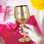 Personalised Gold Metal Glass, thumbnail 1 of 4