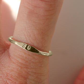 Birth Year Ring In Sterling Silver Or 9ct Gold, 2 of 6