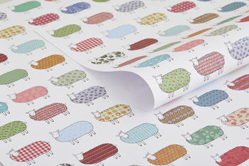 Colourful Sheep Wrapping Paper, 2 of 6