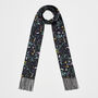 Wilderness Black Silky Scarf, thumbnail 1 of 9